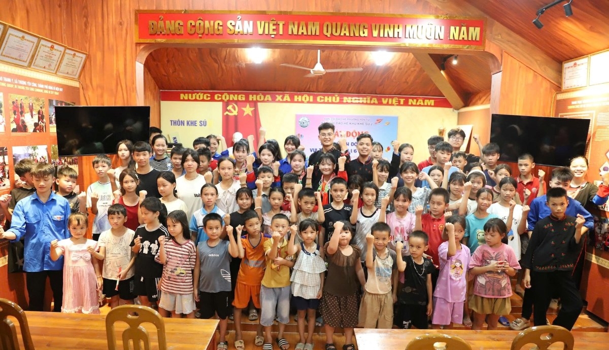 Children of Khe Su area join a summer class. (Photo: collaborator La Nhung/VOV-Northeast)