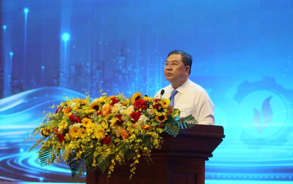 Permanent Deputy Prime Minister Pham Gia Tuc speaks at the ceremony. (Photo: Thanh Thang/VOV-Central Region)