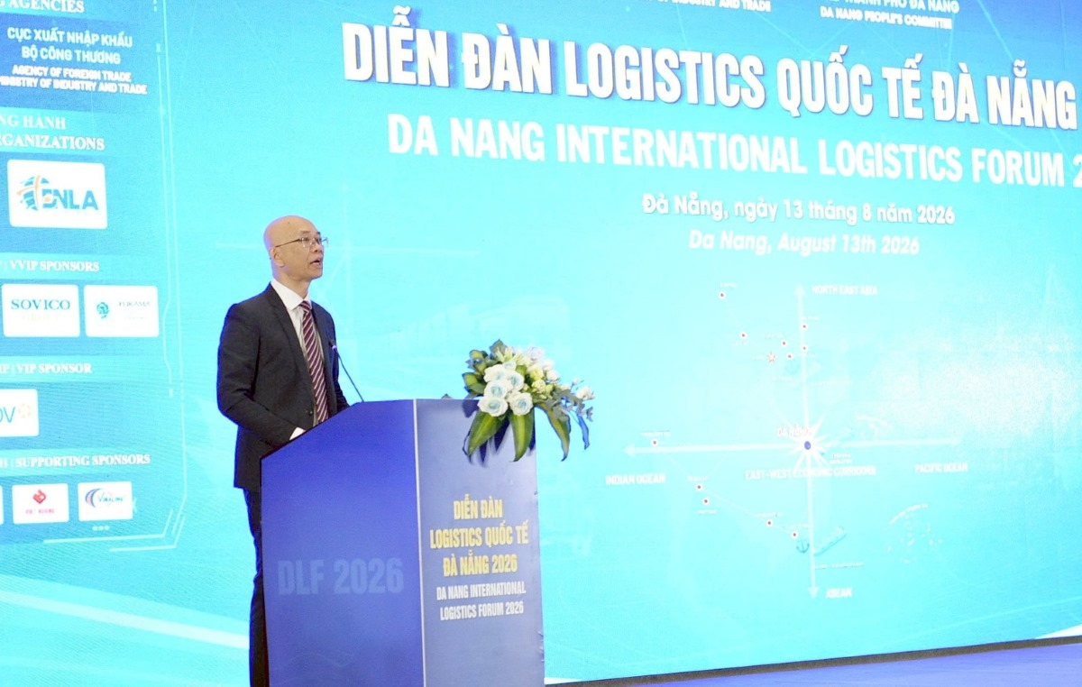 Tran Thanh Hai, Deputy Director General of the Import and Export Department under the Ministry of Industry and Trade, speaks at the forum. (Photo: Dinh Thieu/VOV-Central Region)