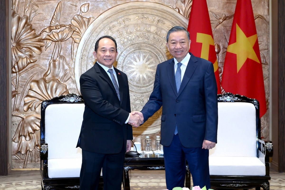 Sekjen sekaligus Presiden To Lam dan Penasihat Dewan Keamanan Nasional Filipina Eduardo SL Oban Jr. Foto: Viet Cuong/VOV