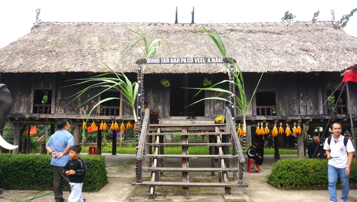 Rumah Moong milik etnis Pa Co di desa A Nam, Kecamatan A Luoi 1, Kota Hue. Foto: Le Hieu/VOV-Vietnam Tengah