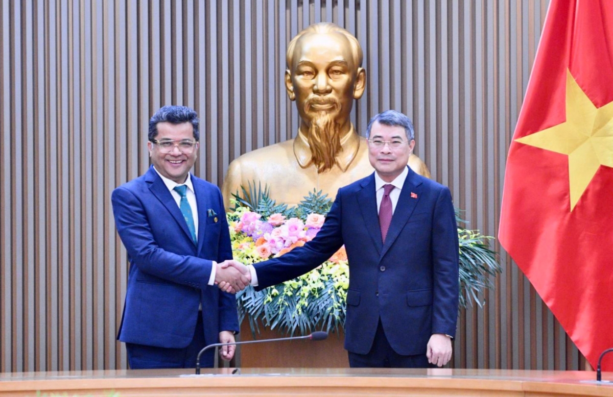 PM Le Minh Hung welcomes Indian Minister of State for External Affairs Pabitra Margherita, Hanoi, August 26, 2026. (Photo: Lai Hoa/VOV)