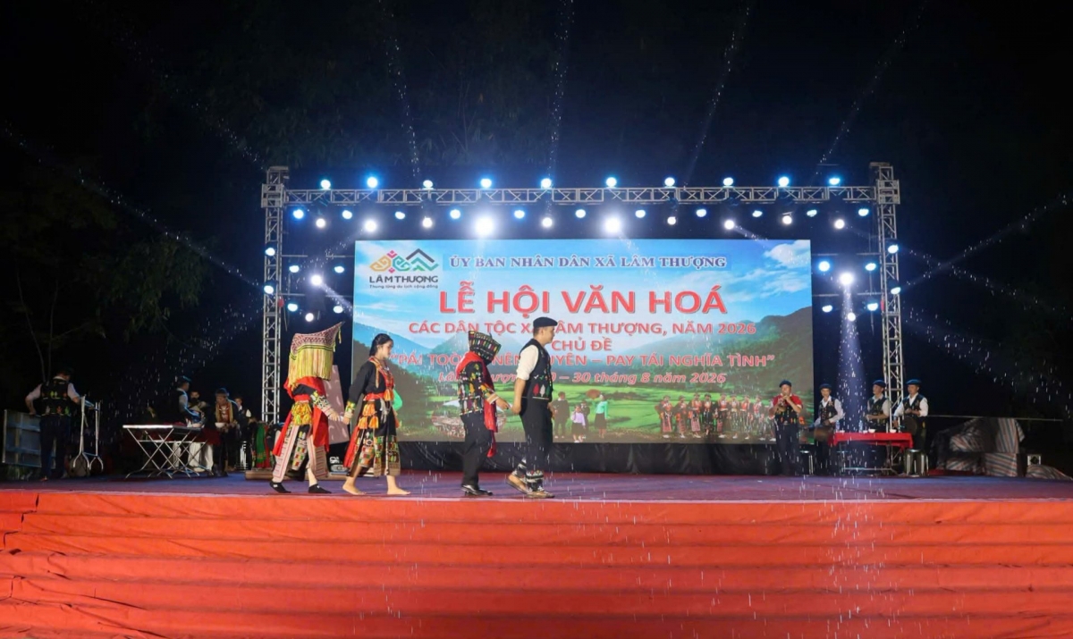 A re-enactment of the Dao wedding ceremony at the festival (Photo: Thua Xuan/VOV)