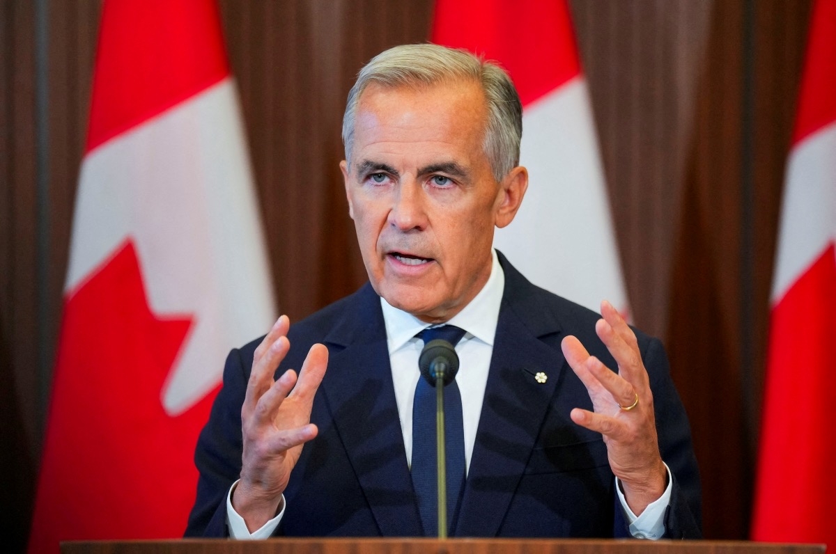 カナダのカーニー首相(写真:REUTERS/Chris Tanouye)