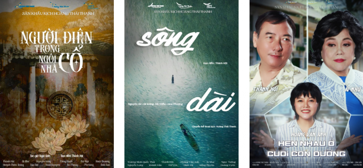 Các poster quảng cáo của sân khấu kịch Hoàng Thái Thanh