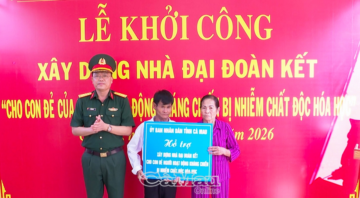 900 homes for Agent Orange/dioxin victims have been completed (Photo: baocamau.vn)