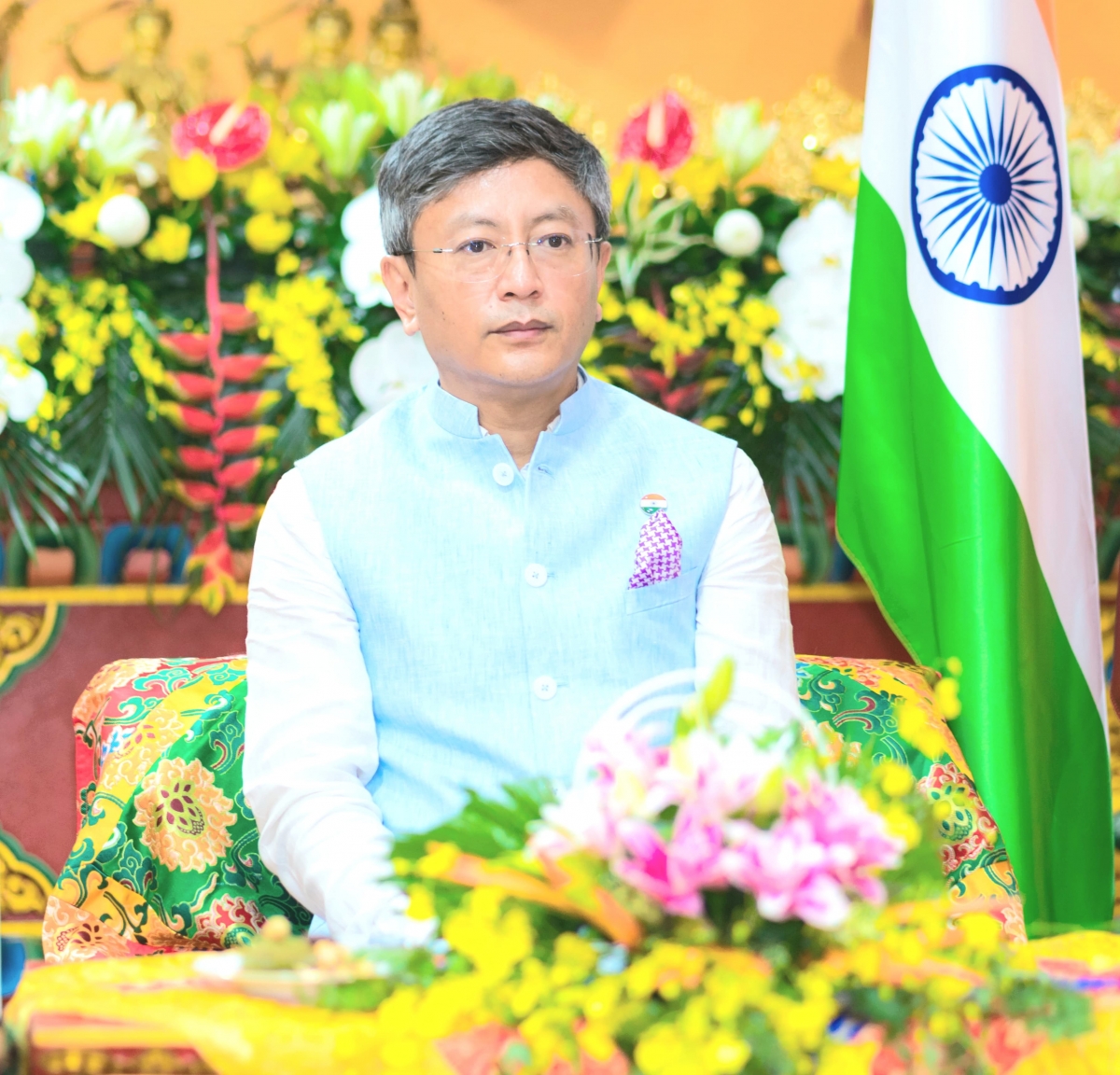 Indian Ambassador to Vietnam Tshering W. Sherpa (Photo credit: Indian Embassy)