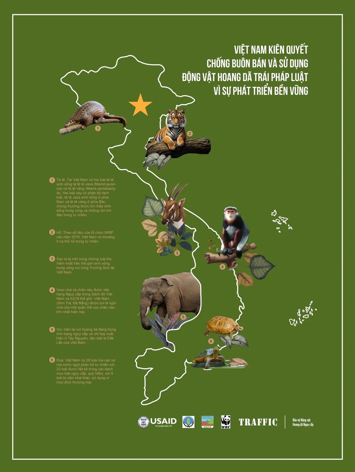 Una de las campañas mediáticas destinadas a reducir la demanda de fauna silvestre en Vietnam, lanzada en septiembre de 2023. 