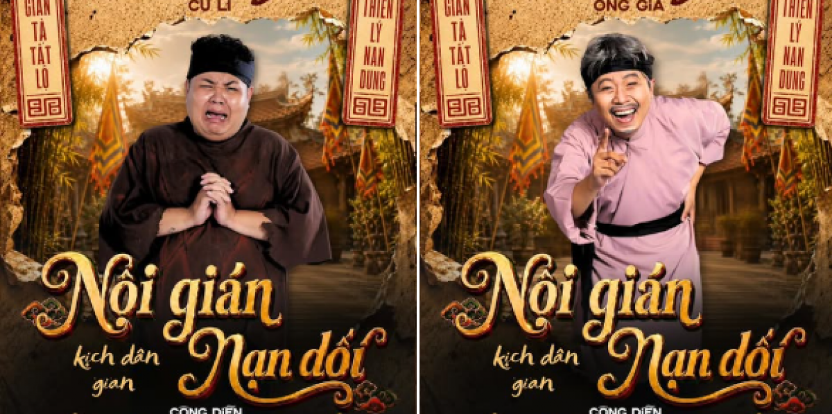 Các nghệ sĩ Sân khấu Mới trở lại sàn diễn sau một thời gian tìm địa điểm mới, và hiện nay điểm diễn được công bố tại Nhà hát Cải lương Trần Hữu Trang, TP HCM - Ảnh: Poster quảng cáo diễn viên trong vở diễn khai màn Sân khấu Mới tahnsg 8.