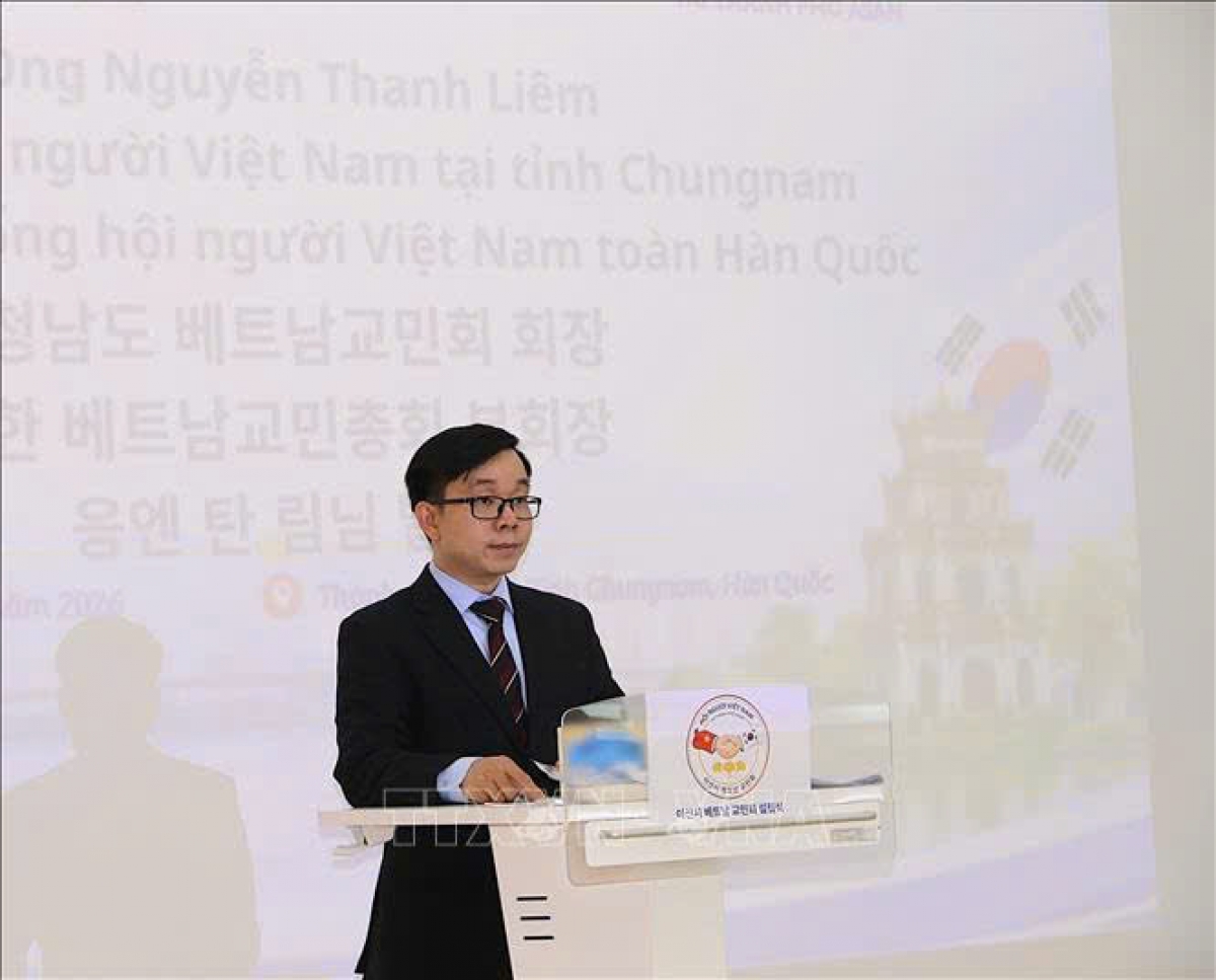Tiến sĩ Nguyễn Thanh Liêm, - Phó Chủ tịch Tổng hội Người Việt Nam tại Hàn Quốc, Chủ tịch Hội Người Việt Nam tại tỉnh Chungnam, Hàn Quốc. Ảnh nvcc