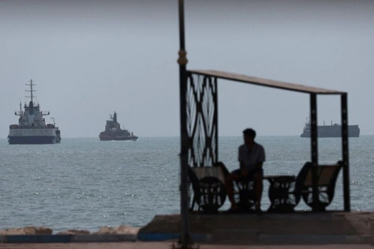 Navires dans le détroit d'Ormuz, au large de Bandar Abbas (Iran), le 28 août. Photo: Reuters