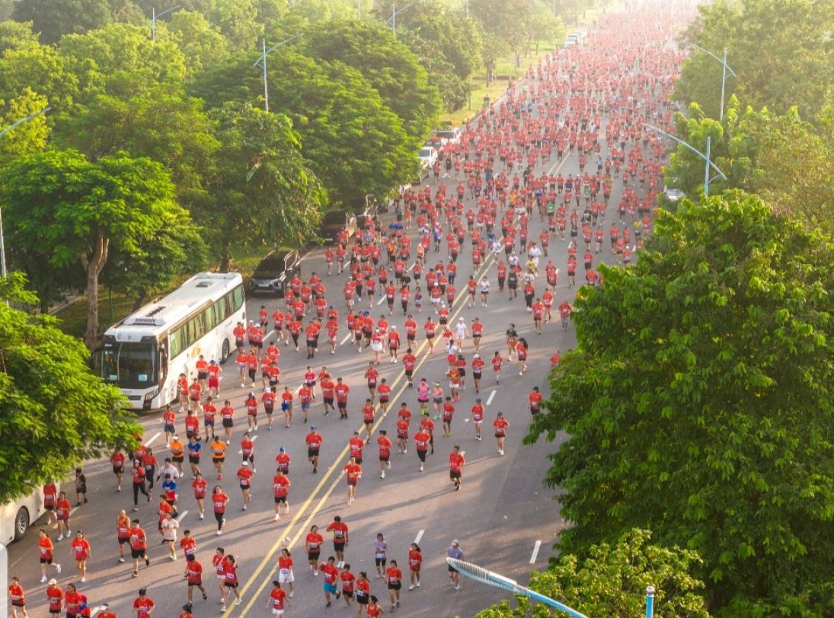 Hà Nội qua Giải Marathon Quốc tế Hà Nội Techcombank. Ảnh: BTC