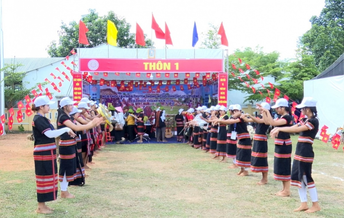 A traditional Bhnong cultural festival in Phuoc Chanh Commune (Photo: VOV)