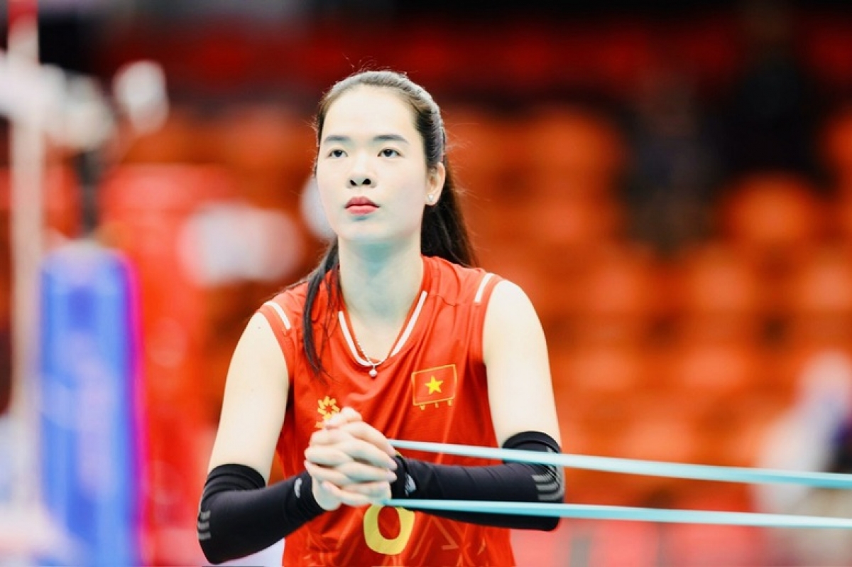 Volleyball player Le Thanh Thuy (Photo: Dung Phuong)