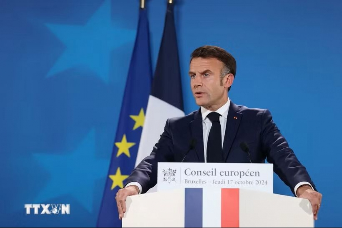 Le président français Emmanuel Macron. Photo: TTXVN