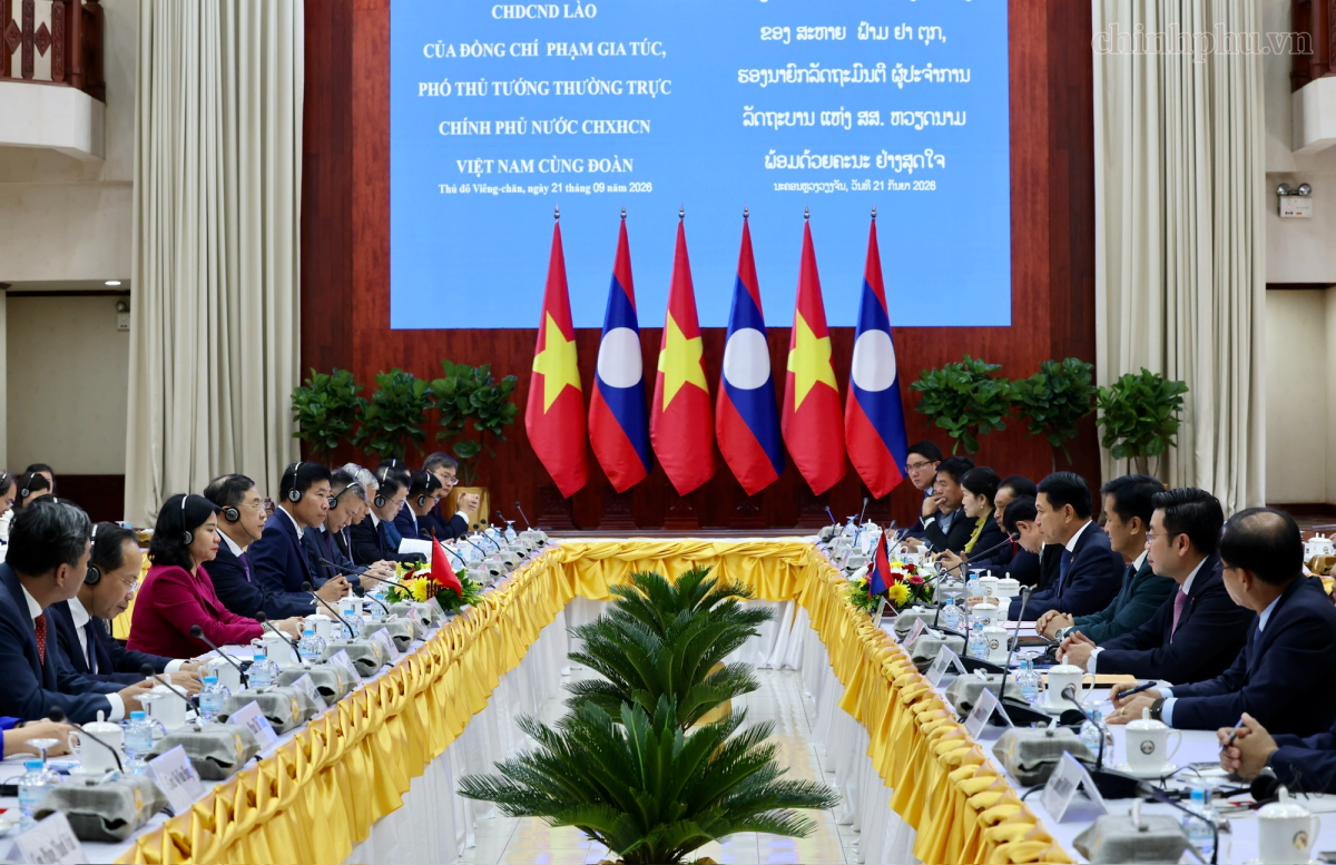 ການ​ເຮັດ​ວຽກ​ລະ​ຫວ່າງ​ສອງ​ຝ່າຍ (ພາບ: Chinhphu.vn)