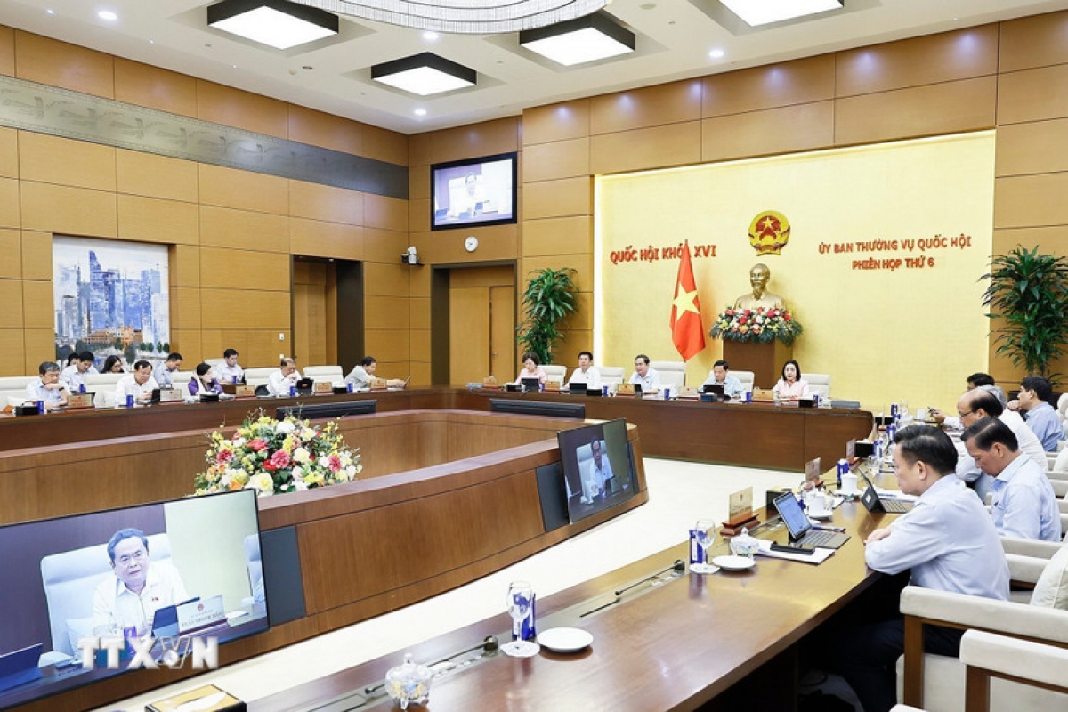 Chủ tịch Quốc hội Trần Thanh Mẫn phát biểu. Ảnh: Doãn Tấn/TTXVN