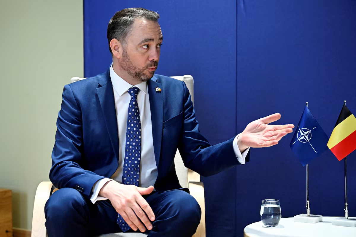 Le ministre belge des Affaires étrangères Maxime Prévot. Photo: Lehtikuva/Roni Rekomaa via REUTERS.