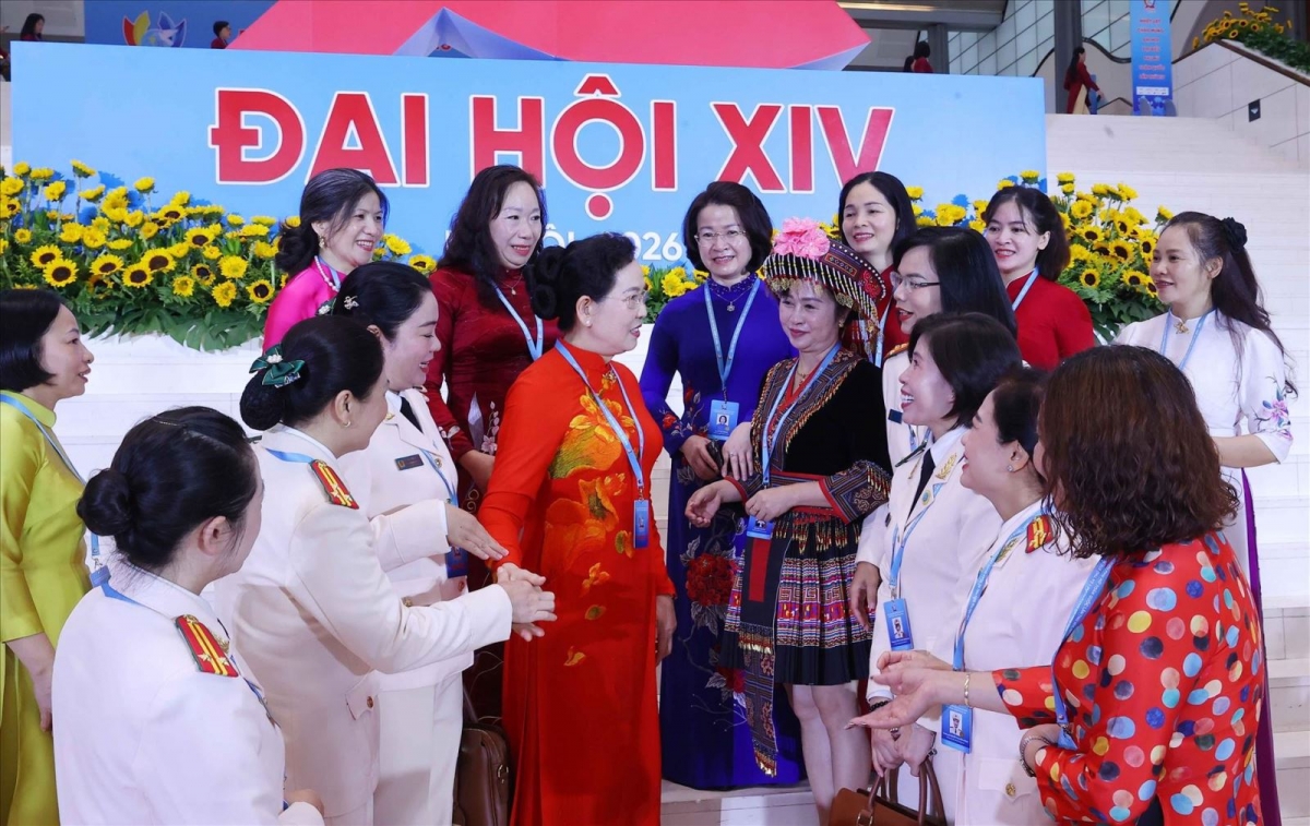 Delegates attending the opening session of 14th National Congress of the Vietnam Women's Union for the 2026–2031 term on June 17–18, 2026, at the National Convention Centre in Hanoi. (Illustration photo: Van Diep/VNA)