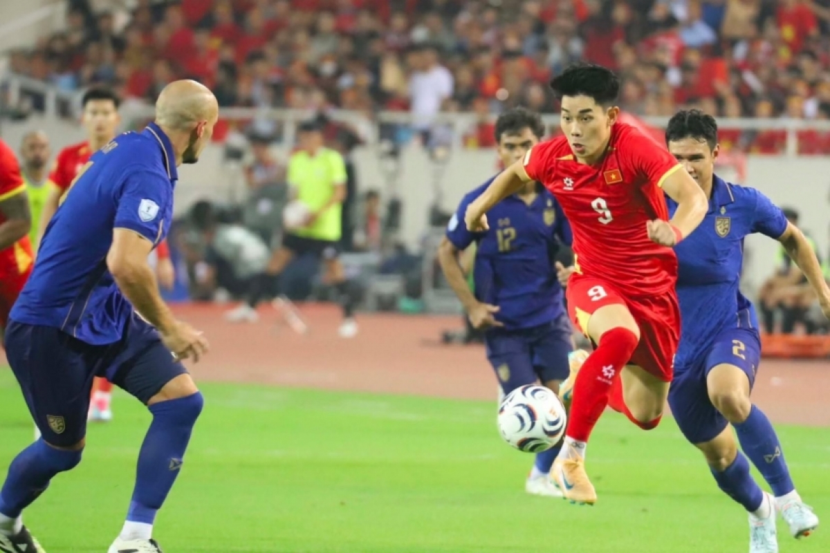 Stürmer Dinh Bac steht nicht in der Liste von 23 Spielern der U23-Fußballmannschaft für ASIAD 2026. (Foto: thethao247.vn)