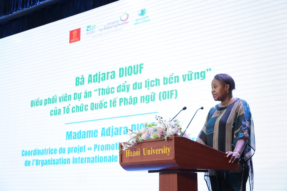 Adjara Diouf, coordonnatrice du projet "Promotion du tourisme durable". Photo: Université de Hanoi