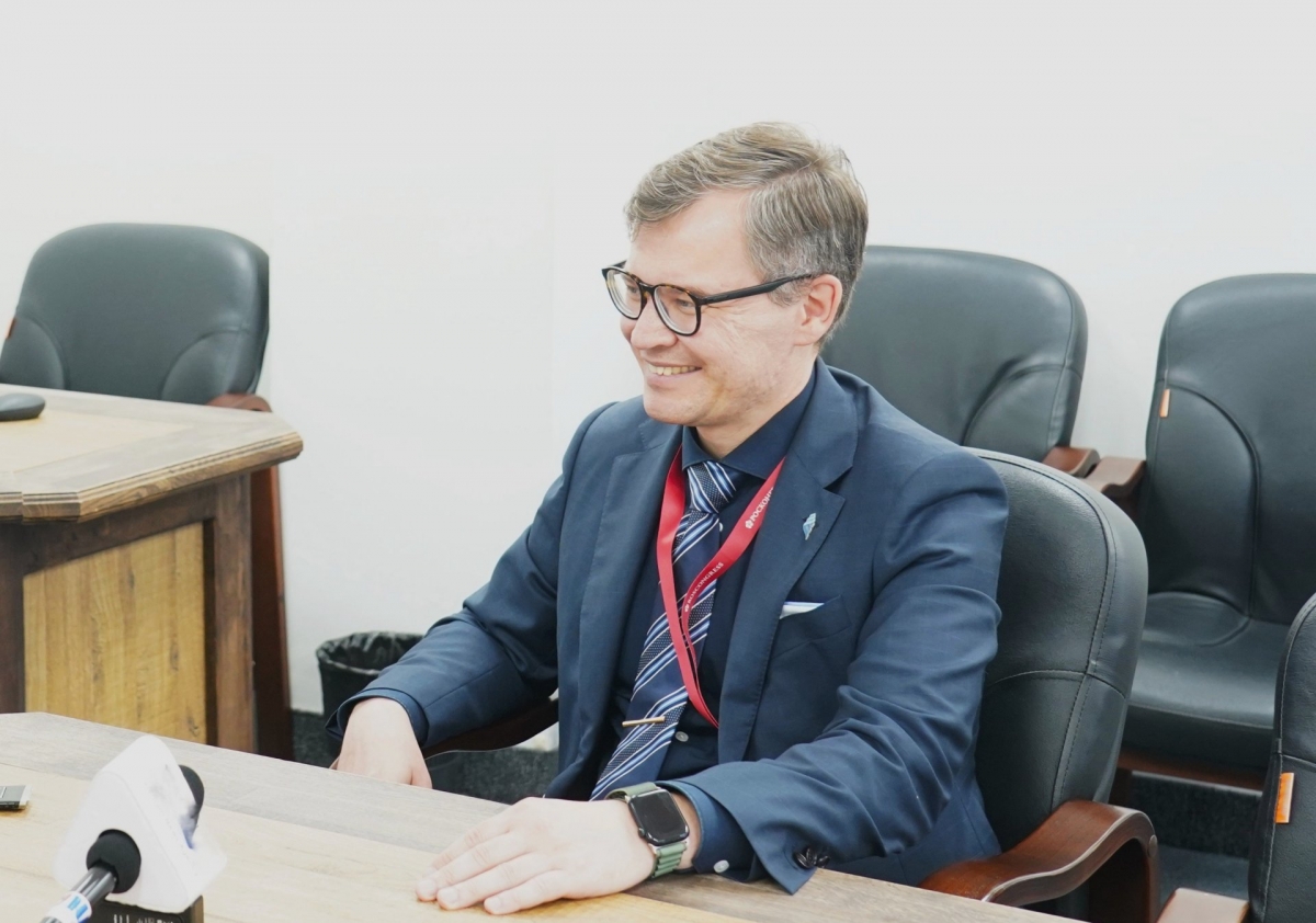 Mr. Evgeny Vlasov, Vice President for International Relations at Far Eastern Federal University, Director of the Oriental Institute, and President of the Russia-Vietnam Friendship Association (Photo: VOV-Moscow.)