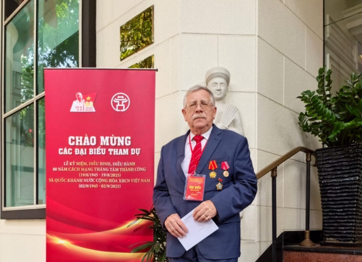 Piotr Yuryevich Tsvetov, a former Russian journalist who first came to Vietnam in the 1970s (Photo: VOV) 