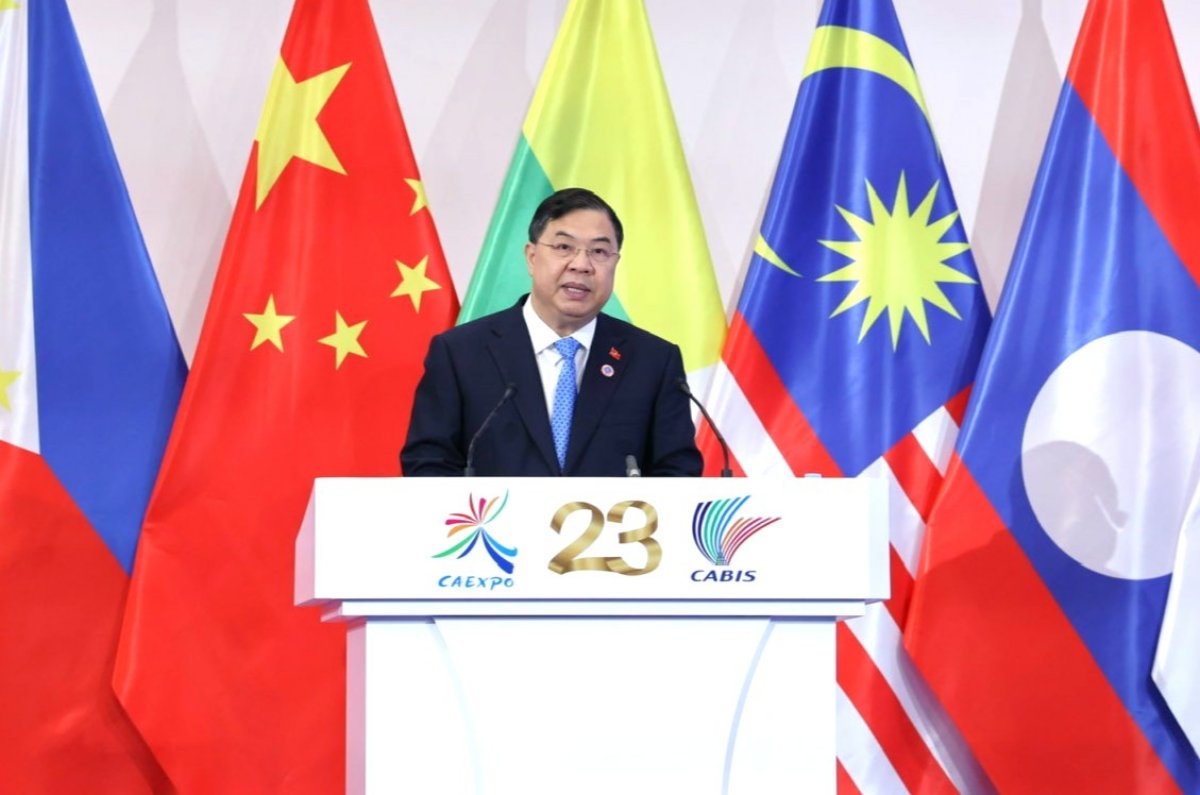 ファム・ザー・トゥック副首相が、第23回CAEXPOとCABISの開幕式に出席<br>
（写真: Trung Kiên/VOV）