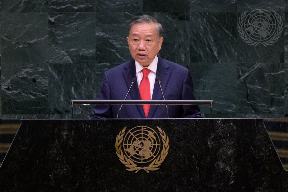 Party General Secretary and State President To Lam speaks at the General Debate of UNGA 81. (Photo: Viet Cuong/VOV)