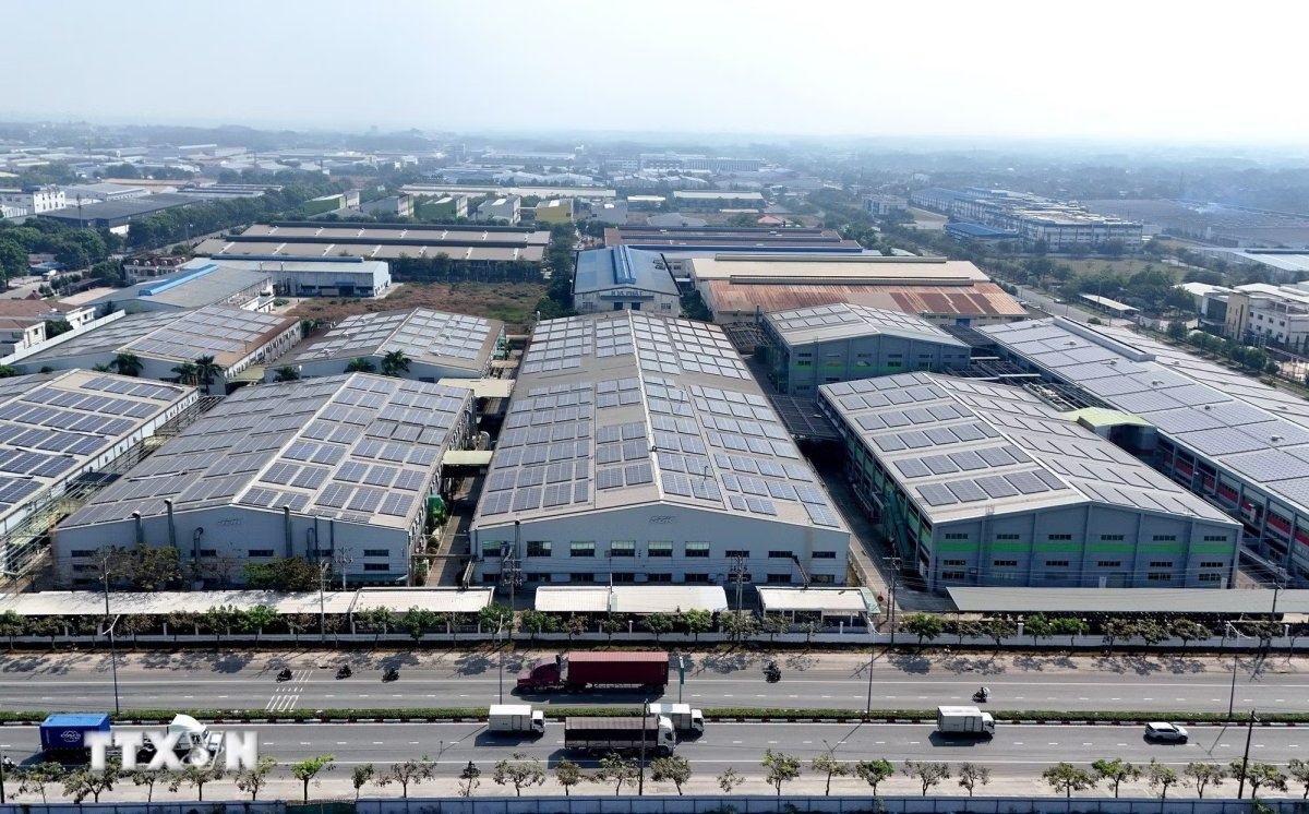 Một góc Khu công nghiệp Việt Nam - Singapore (VSIP) thành phố Hồ Chí Minh. Ảnh: Thanh Vũ/TTXVN