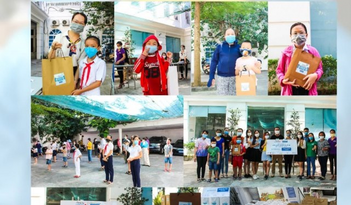 Chung tay vì Việt Nam trợ giúp trẻ em có hoàn cảnh khó khăn. Ảnh FBNV