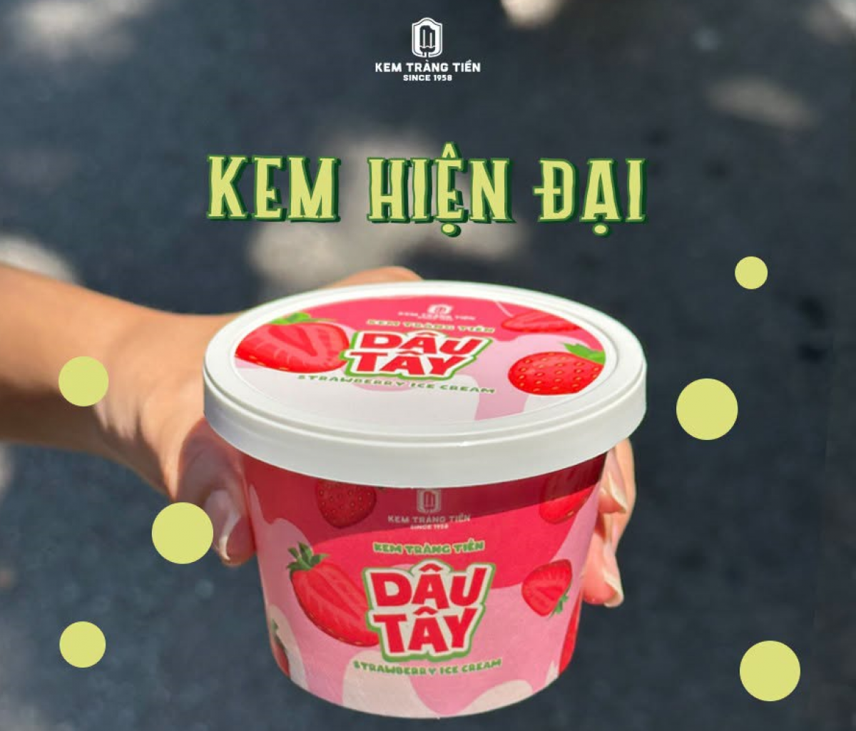 Hương vị mới lạ của sản phẩm Kem Tràng Tiền. Nguồn ảnh: Kem Tràng Tiền.