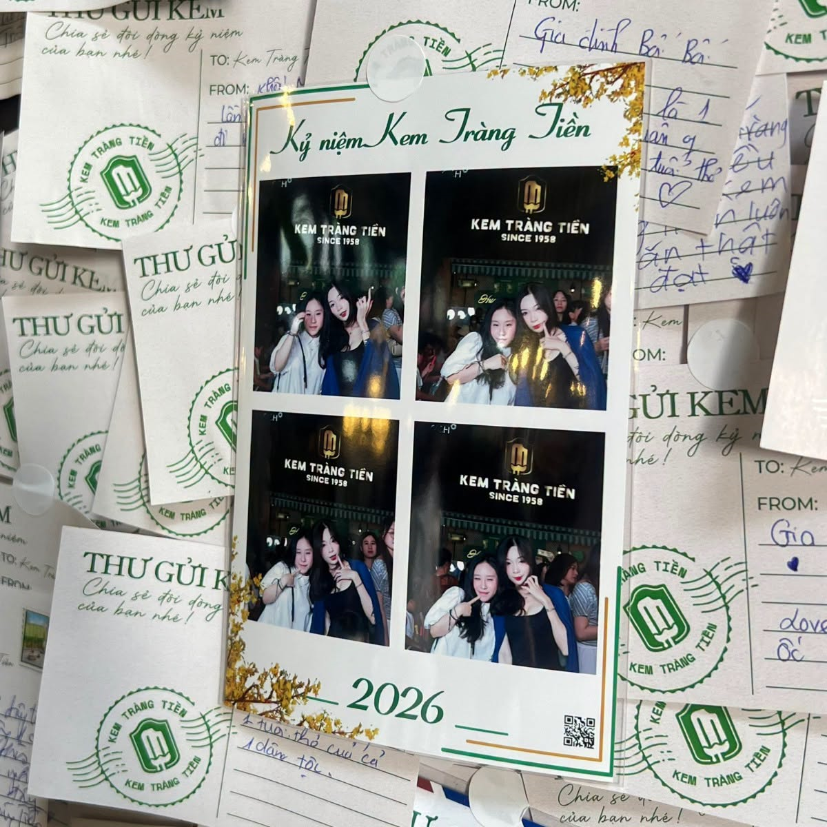 Những bức thư bày tỏ cảm xúc về miền ký ức với Kem Tràng Tiền. Nguồn ảnh: Kem Tràng Tiền.