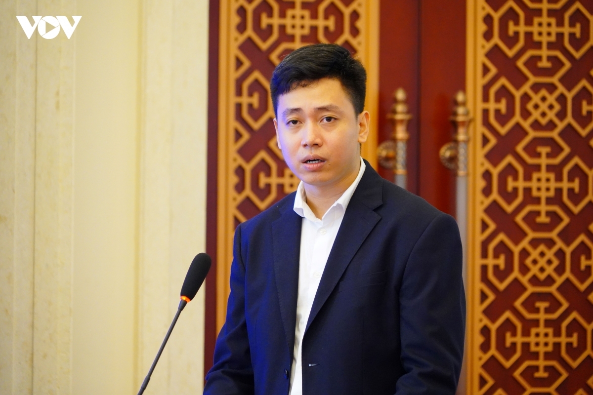 Nguyễn Lê Anh Khoa, Bí thư Liên chi Đoàn TNCS Hồ Chí Minh tại Bắc Kinh, phát biểu tại chương trình