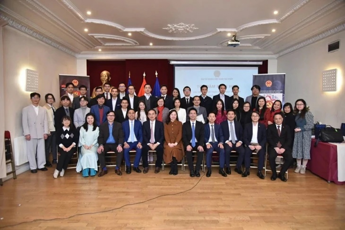 Tọa đàm khoa học chủ đề "Vai trò của trí thức Việt Nam tại Pháp trong phát triển khoa học - công nghệ và đổi mới sáng tạo tại Việt Nam" được tổ chức vào đầu năm 2026 -<br>
Ảnh: Baoquocte.vn