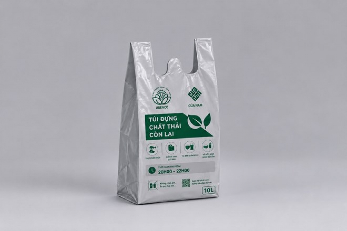 A mockup of the standardized waste-sorting bag by URENCO (Photo: Urenco)