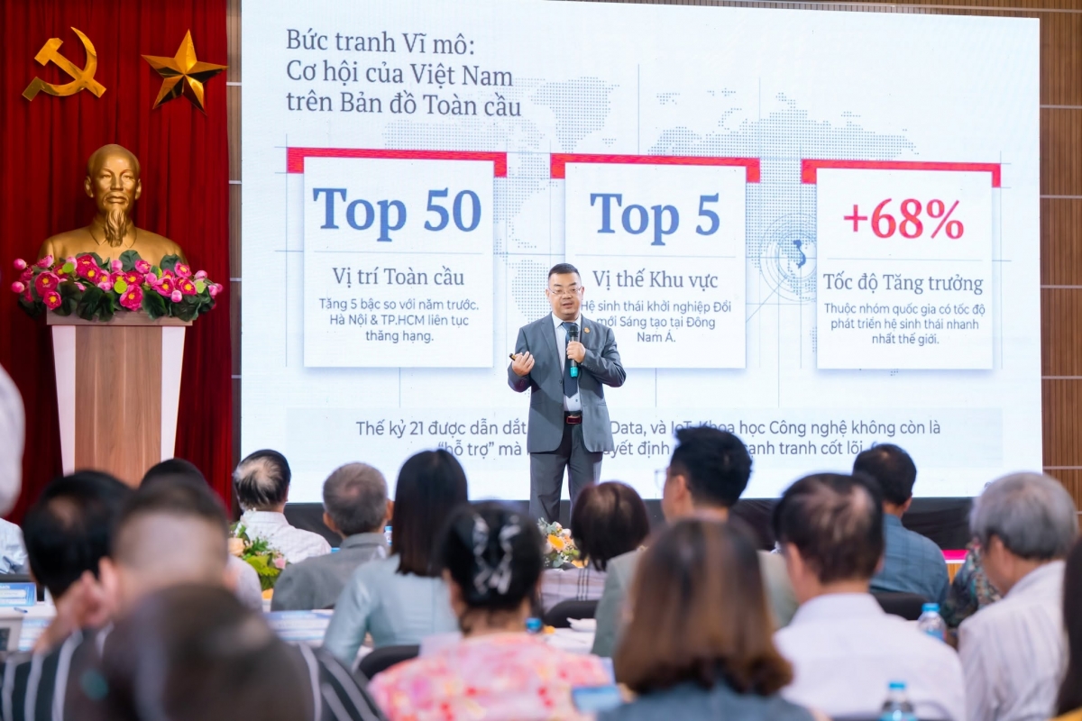 TS. Vũ Việt Anh, Chủ tịch Học viện Thành Công kiêm Chủ tịch Hội đồng Chuyên môn của Trung tâm Hỗ trợ Khởi nghiệp sáng tạo Quốc gia (NSSC) thuộc Bộ Khoa học và Công nghệ