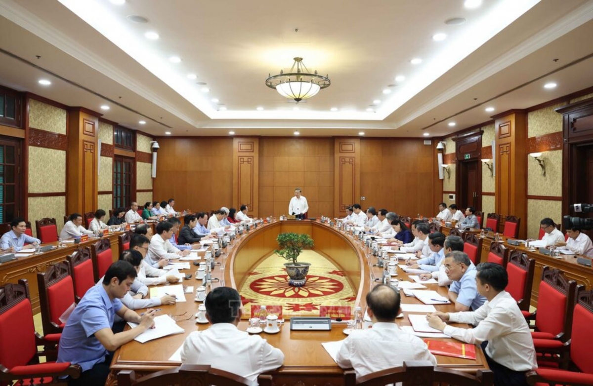 Quang cảnh buổi làm việc. Ảnh: Thống Nhất/TTXVN