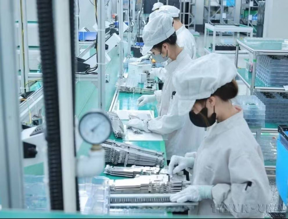 Production activities at a 100% foreign-invested company in Quang Ninh (Photo: VNA)