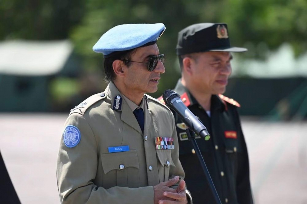 Ông Faisal Shahkar, Tư lệnh Cảnh sát Liên hợp quốc. Ảnh: Báo Công an Nhân dân
