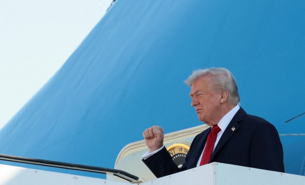 アジア歴訪中のアメリカのドナルド・トランプ大統領（写真：REUTERS）