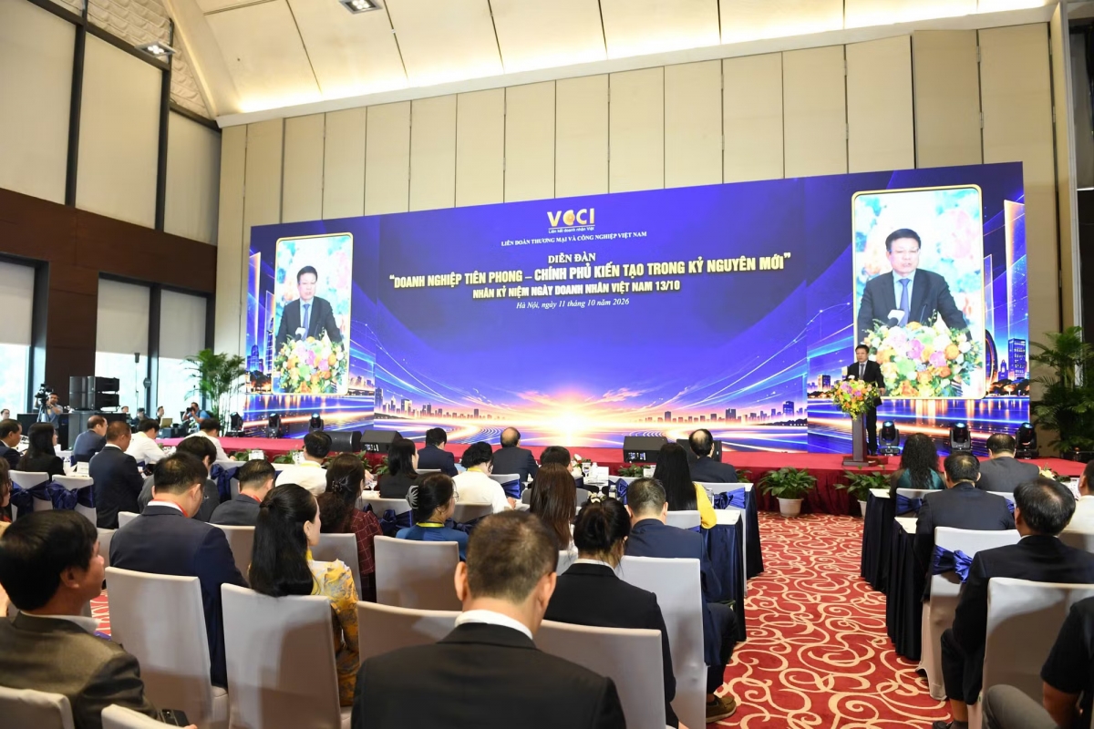 The forum “Pioneering entrepreneurs – enabling government in a new era” (Photo: Vietnam+)