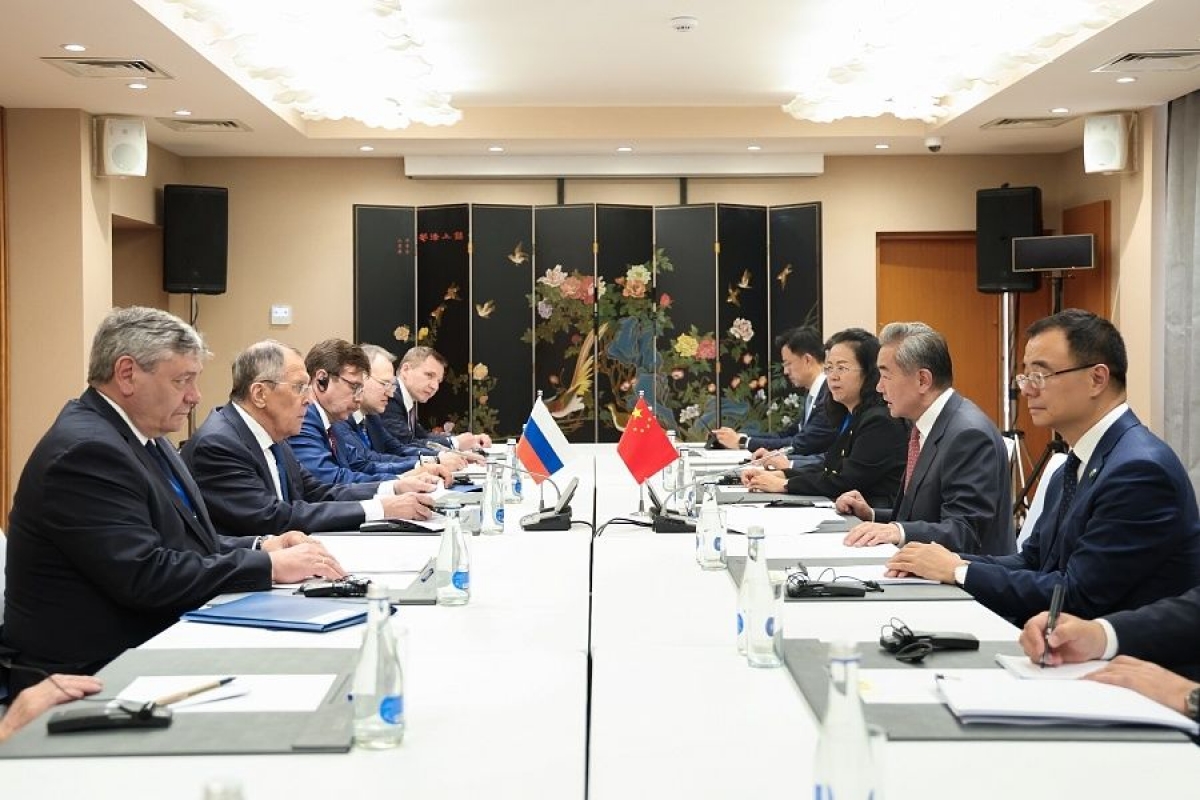 ロシアのセルゲイ・ラブロフ外相と中国の王毅外相が会談し、二国間協力に関する問題について協議（写真：VOV）