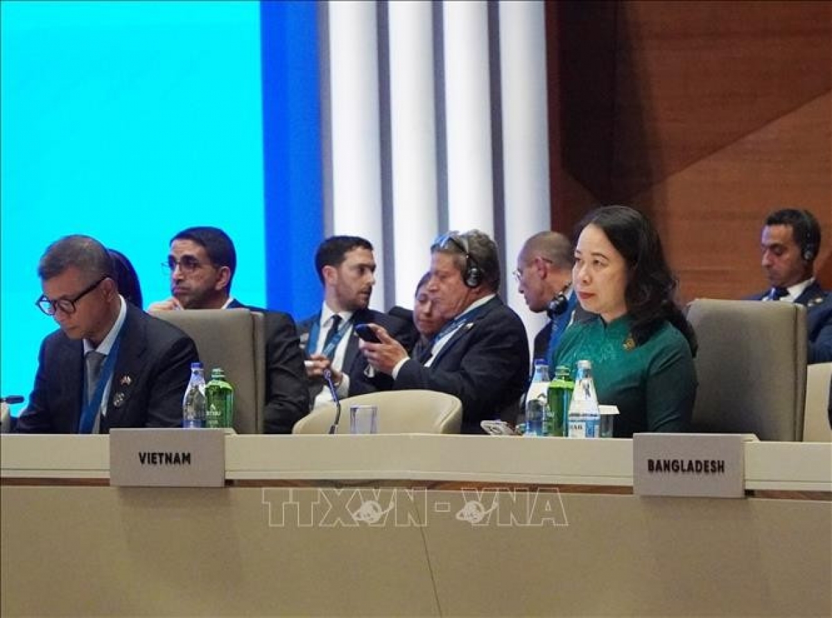 Vice President Vo Thi Anh Xuan at the 7th CICA Summit in Azerbaijan, October 15, 2026 (Photo: VNA)