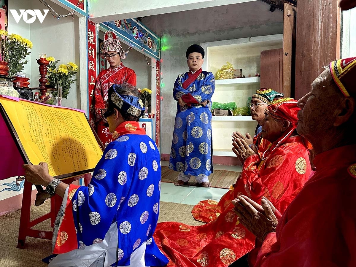 在渔翁庙举行的南海神、渔翁祭祀仪式。