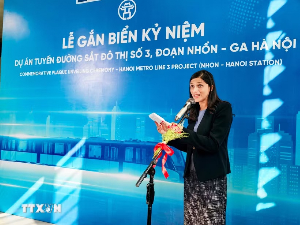 Éléonore Caroit, ministre déléguée chargée de la Francophonie, des Partenariats internationaux et des Français de l’étranger. Photo: Trung Nguyên/TTXVN