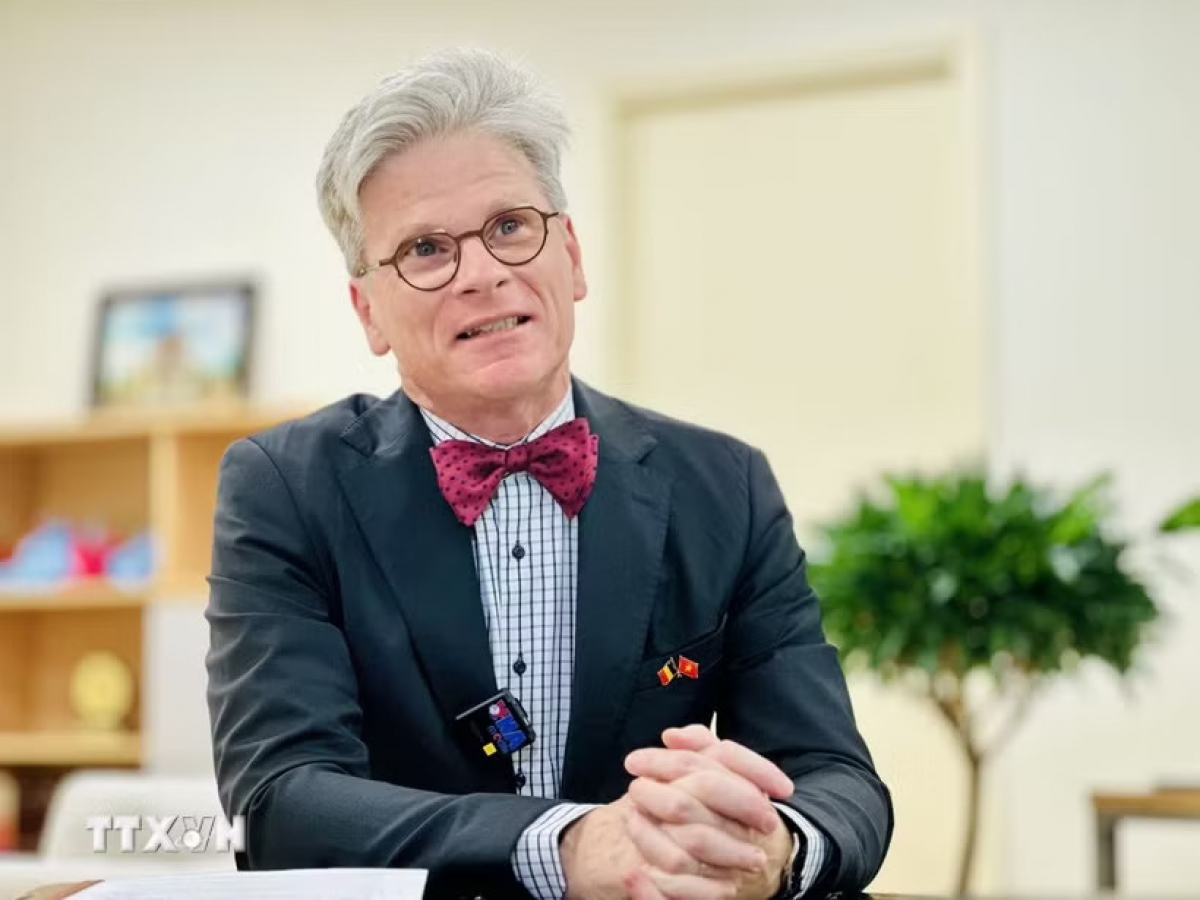 L’ambassadeur de Belgique au Vietnam, Pieter Leenknegt. Photo: TTXVN