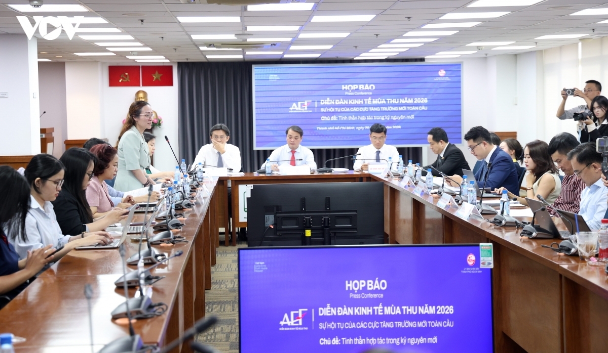 Die Pressekonferenz in Ho-Chi-Minh-Stadt. (Foto: Ty Huynh/VOV)