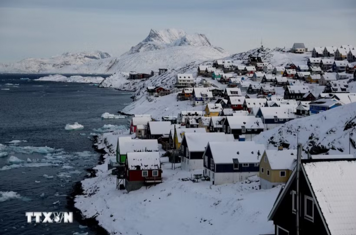 Vue de la ville de Nuuk, au Groenland, un territoire autonome au sein du royaume du Danemark. Photo: Xinhua/VNA