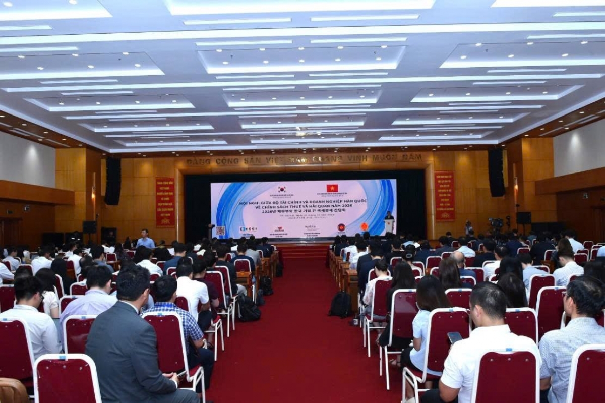 2026년 베트남 재정부와 한국 기업 간 국세관세 간담회 전경 (사진: thuonghieucongluan.com.vn)